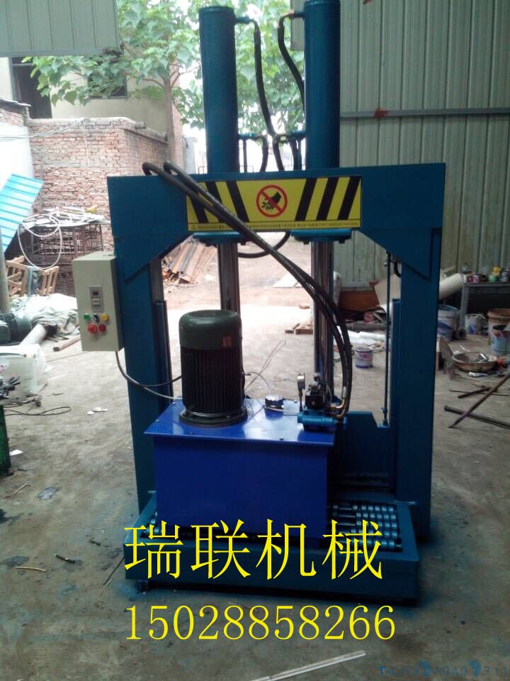厂家直销 液压塑料桶立式单刀切胶机