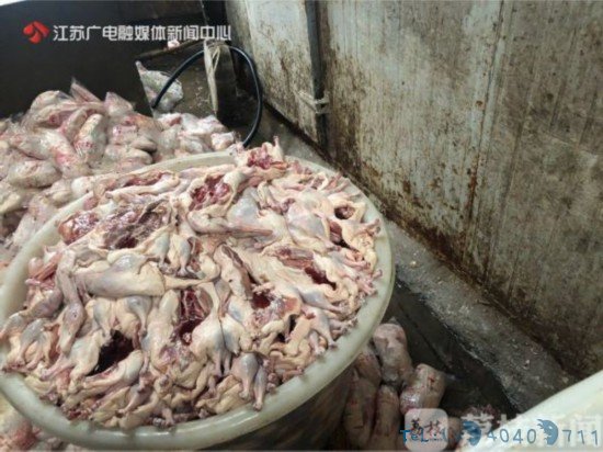 南京江寧李飛食品店黑臭塘水腌制咸貨流向市場
