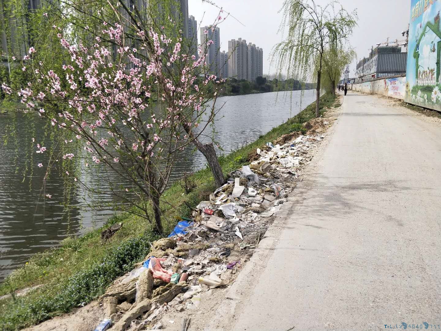 沿山河边垃圾哪来的？市河长办：将现场查看清理